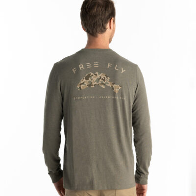 Redfish Camo Long Sleeve – Heather Fatigue