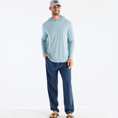 Men’s Bamboo Shade Hoodie – Heather Ocean Mist