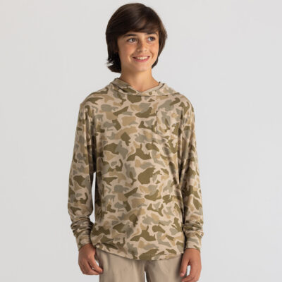 Youth Bamboo Shade Hoodie – Barrier Island Camo