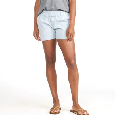 Women’s Stretch Canvas Short – Bay Blue